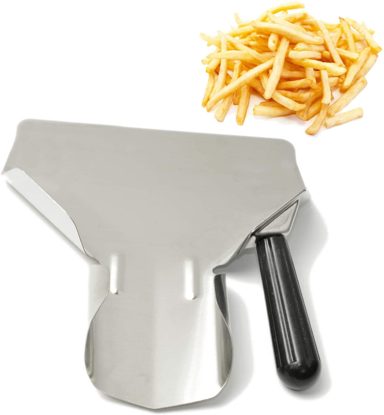 ABPETE Stainless Steel French Fry Bagger Scoop Chip Popcorn Bagger Ice ...