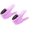 thumbnail image 1 of ABPETE Stapleless Stapler, No Staple Stapler Paper Clinch Compact Staple Free Staplers Binding Hand Tool Up to 8 Sheets Binding(2Pcs Purple), 1 of 10