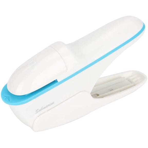 ABPETE Stapleless Stapler, No Staple Stapler Paper Clinch Compact Staple Free Staplers Binding Hand Tool Up to 8 Sheets Binding(White)