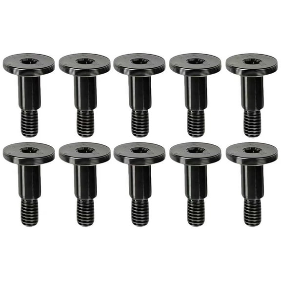 ABPETE Tailgate Cover Cap Screws Bolts 10 Pack Compatible with 2009-2014 Ford F150 (Excluding Flareside) | Fits 2005-2016 Ford F250 F350 F450 F550 | OEM Replacement Hardware