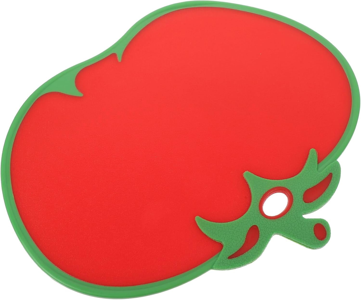 ABPETE Tomato Shaped Cutting Board Plastic Kitchen Food Chopping Board Creative Fruit Cooking Mat for Veggies Cheese Fruit Meat Fish 31.80X26cm
