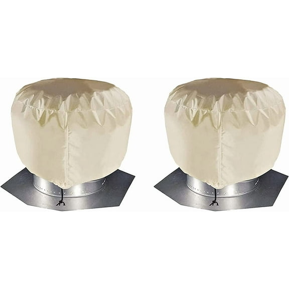 ABPETE Turbine Roof Vent Cover,Manufacturing Turbine Roof Vent Cover,House Roof Turbine Hoods Shield Canvas (20" x 20" 2Pcs