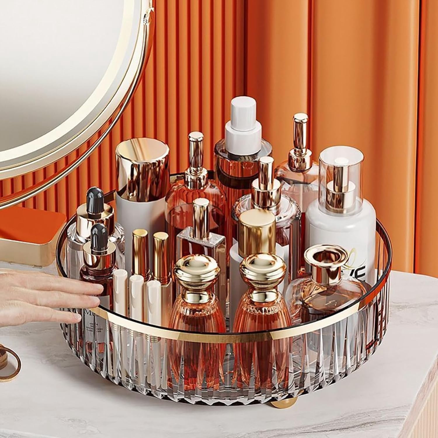 ABPETE Turntable Organizer,Spinner countertop organizer, Rotating Spice ...