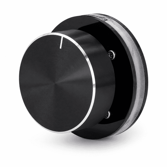 ABPETE USB Volume Control Knob with RGB Light, Rotary Audio Controller with One-Key Mute and USB-C Cable for PC, Android Phone, Laptop and Multimedia Use, 50 x 28 mm