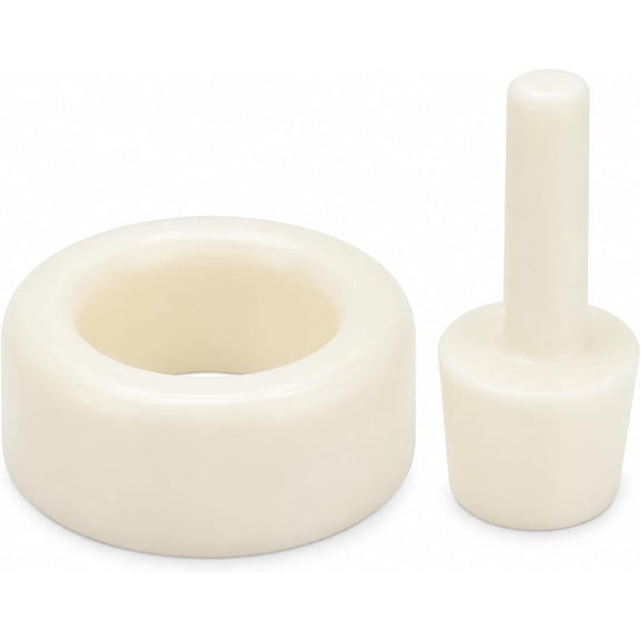 ABPETE Waffle Cone Roller, 2 Pcs Waffle Cone Mold Kit with Forming Tool, Manual Ice Cream Cone Shaper for Waffle Bowls, Egg Rolls and Pastry Desserts, White