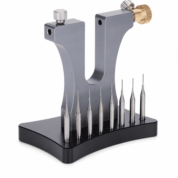 ABPETE Watch Screw Remover Kit, Broken and Stripped Screw Extractor Tool with Adjustable Watch Movement Holder and 8 Precision Pins for Watchmakers and Watch Repair