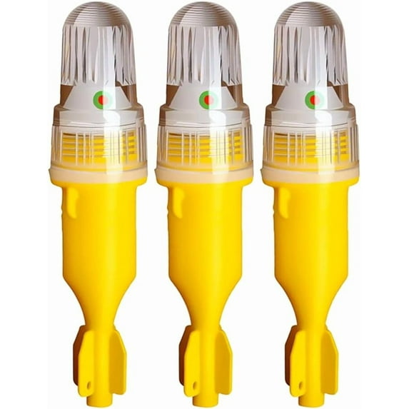 ABPETE flares for boating,Upgraded Electronic Boat Flare Coast Guard Approved Marine, Waterproof Boat Safety Kit Emergency Signals for Fishing Nets, Buoys, Boats(Yellow 3pcs)