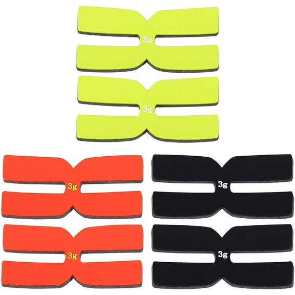 ABPETE 6-Pack 3g Tennis Racquet Lead Tape,Silicone Weight Balance Strips for Enhanced Control, Power & Customized Feel