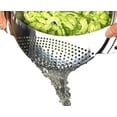 thumbnail image 1 of ABPETE pasta drainer,Stainless Stainless Spaghetti Pot Strainer Food Sieve,Vegetables Pasta Drainer Colander Fits All Pots Up To 10 Inches, 1 of 7