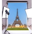 thumbnail image 1 of ABPHOTO 5x7ft Photography Backdrop Eiffel Tower Shining Lights Green Grass Lawn Blue Sky Nature Romantic Photo Background Backdrops, 1 of 4