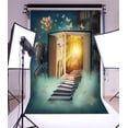 thumbnail image 1 of ABPHOTO 5x7ft Photography Backdrop Fairy Tale Butterfly Books to Castle Balloons Photo Background Backdrops, 1 of 4