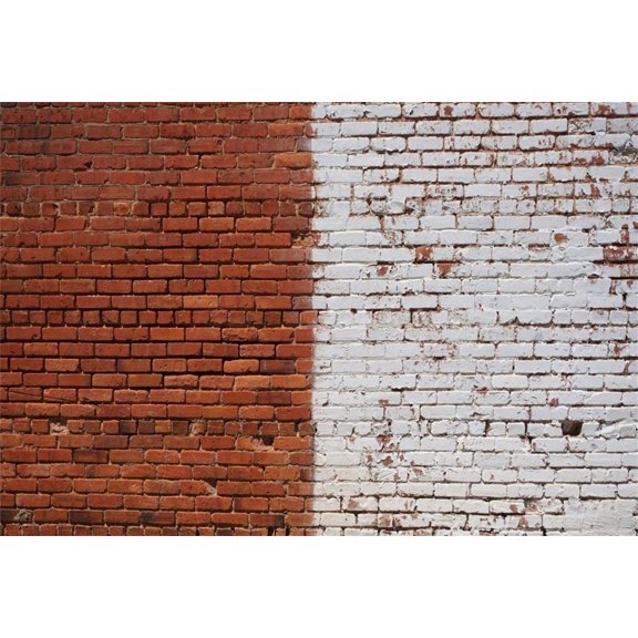 ABPHOTO 7x5ft Photography Backdrop Creative Brick Wall Background Painted White Brown Backdrops for Photo Shoots Newborn Lovers Party Adult Kids Baby