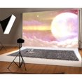 thumbnail image 1 of ABPHOTO 7x5ft Photography Backdrop Full Moon With Stars Glitter Over Planet Photo Background Backdrops, 1 of 4