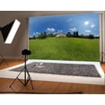 thumbnail image 1 of ABPHOTO 7x5ft Photography Backdrop Green Grass Field Forest European Building Natural Backdrops, 1 of 4