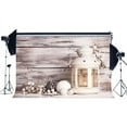 thumbnail image 1 of ABPHOTO 7x5ft Photography Backdrop Merry Christmas Balls Lantern White Branch Shabby Chic Rustic Stripes Wood Floor Xmas Backdrops Seamless Kids Girl Adults Happy New Year, 1 of 3