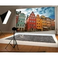 thumbnail image 1 of ABPHOTO 7x5ft Photography Backdrop Old Town Stockholm Color Building Street City landscape Landmark Photo Background Backdrops, 1 of 4