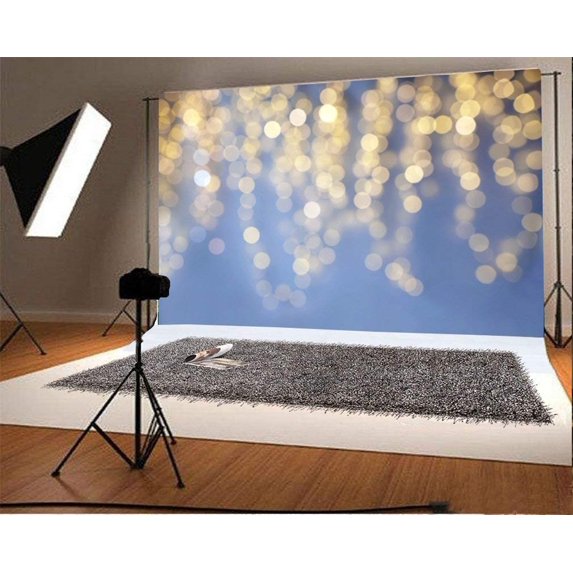 ABPHOTO 7x5ft Photography Backdrop Valentine's Day Bokeh Halos Glitter Sequins Shining Neon Abstract Photo Background Backdrops