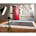thumbnail image 1 of ABPHOTO 7x5ft Photography Backdrop White European Architecture Red Telephone Booth Marble Floor Street View Photo Background Backdrops, 1 of 4
