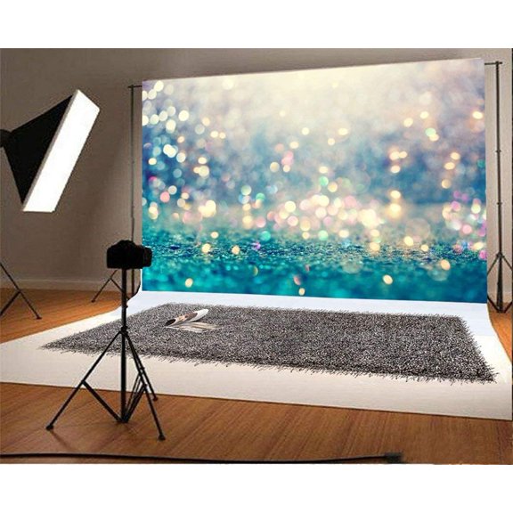 ABPHOTO 7x5t Photography Backdrop Bokeh Sparkle Sequins Happy Valentine's Day Shining Neons Romantic Wallpaper Photo Background Backdrops