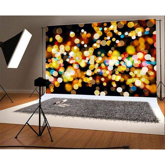 ABPHOTO 7x5t Photography Backdrop Bokeh Sparkle Sequins Shining Lights Valentine's Day Romantic Wallpaper Photo Background Backdrops