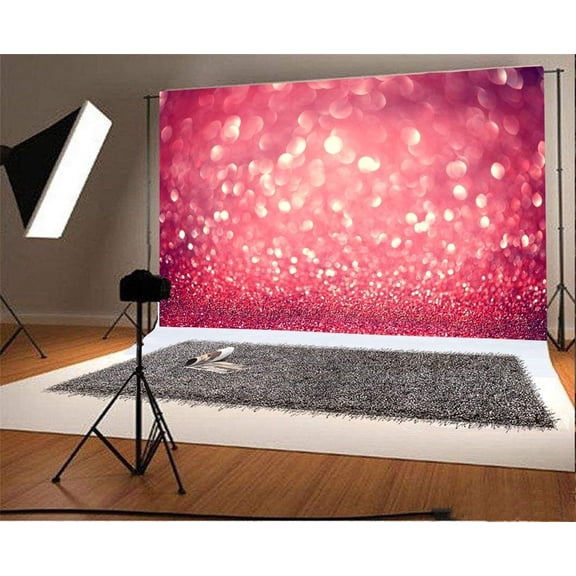 ABPHOTO 7x5t Photography Backdrop Bokeh Sparkle Sequins Shining Spots Valentine's Day Romantic Wallpaper Photo Background Backdrops