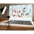 thumbnail image 1 of ABPHOTO 7x5t Photography Backdrop Sailing Life Buoy Anchor Ric Peeled Stripes Wood Floor Travel Photo Background Backdrops, 1 of 4