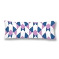 thumbnail image 1 of ABPHOTO Abstract Geometric Checkered Pattern Body Pillow Covers Case Protector 20x60 inch, 1 of 2