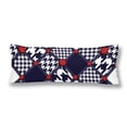 thumbnail image 1 of ABPHOTO Abstract Hound-Tooth Geometric Pattern Body Pillow Covers Case Protector 20x60 inch, 1 of 2