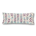 thumbnail image 1 of ABPHOTO Abstract Modern Seamless Chevron Body Pillow Covers Case Protector 20x60 inch, 1 of 2