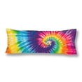 thumbnail image 1 of ABPHOTO Abstract Swirl Tie Dye Body Pillow Covers Pillowcase 20x60 inch Rainbow Color Body Pillow Case Protector, 1 of 2