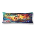 thumbnail image 1 of ABPHOTO Abstract Wood Musician Music Note Body Pillow Covers Pillowcase 20x60 inch Musical Notes Body Pillow Case Protector, 1 of 2