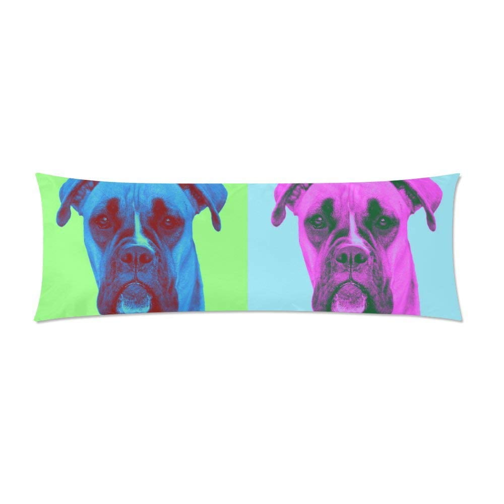 ABPHOTO Attentive Dog Body Pillow Covers Pillowcase Throw Pillows 20x60