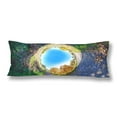 thumbnail image 1 of ABPHOTO Autumn Tree Blue Sky Body Pillow Covers Pillowcase 20x60 inch Tree Forest Circle Body Pillow Case Protector, 1 of 2