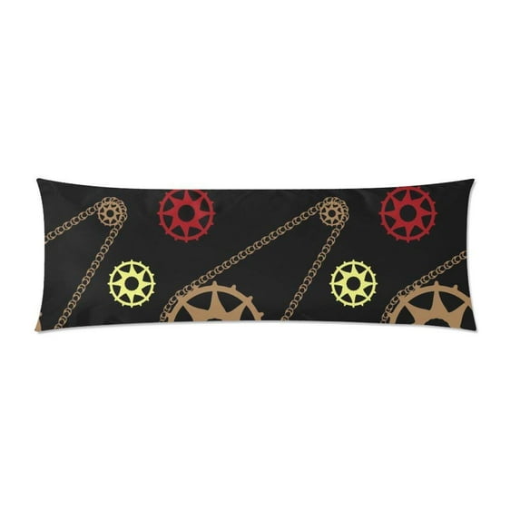 ABPHOTO Bicycle Gear Body Pillowcase Pillow Cover Pillow Protector Two Sides Printing 20x60 inch