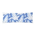 thumbnail image 1 of ABPHOTO Blue Leaves Long Body Pillowcase Pillow Cover Pillowslip 20x60 inch, 1 of 1
