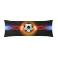 thumbnail image 1 of ABPHOTO Body Pillowcase Flashing Soccer Pillow Cover Pillow Protector Two Sides Printing 20x60 inch, 1 of 1