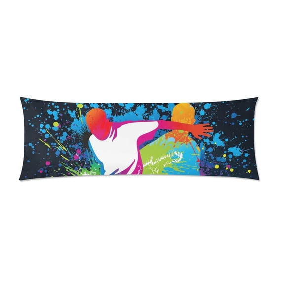ABPHOTO Body Pillowcase Soccer Player Pillow Cover Pillow Protector Two Sides Printing 20x60 inch