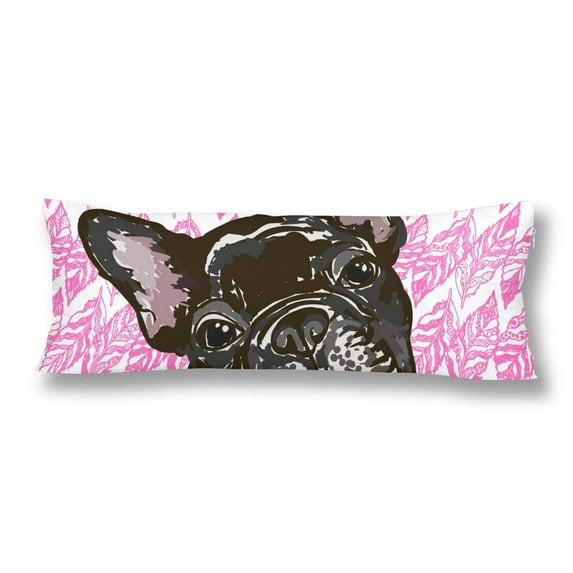 ABPHOTO Breed French Bulldog Body Pillow Covers Pillowcase Throw Pillows 20x60 inch