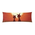 thumbnail image 1 of ABPHOTO Cats Long Body Pillowcase Pillow Cover Pillowslip 20x60 inch, 1 of 1