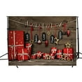 thumbnail image 1 of ABPHOTO Christmas Backdrop Christmas Tree Corner Photography Backdrop Photo Studio Props 7x5ft, 1 of 3