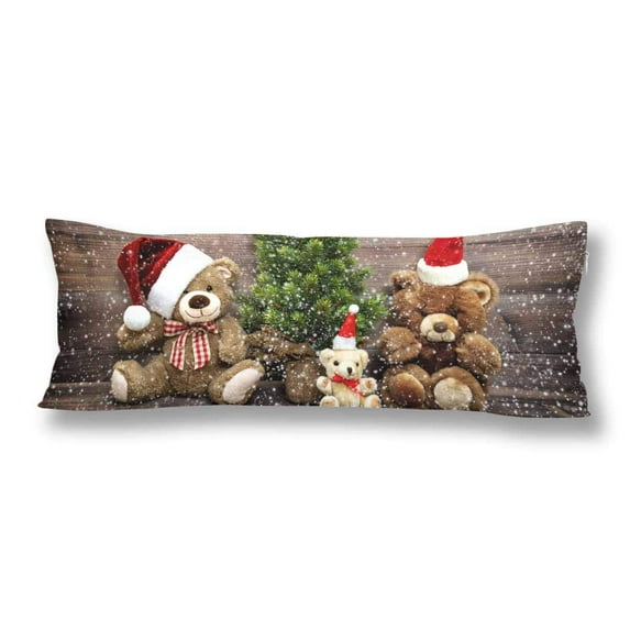 ABPHOTO Christmas Body Pillow Covers Pillowcase Throw Pillows 20x60 inch