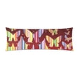 thumbnail image 1 of ABPHOTO Colourful Butterflies Long Body Pillowcase Pillow Cover Pillowslip 20x60 inch, 1 of 2