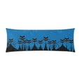 thumbnail image 1 of ABPHOTO Crowd Of Black Cats Long Body Pillowcase Pillow Cover Pillowslip 20x60 inch, 1 of 1
