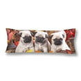 thumbnail image 1 of ABPHOTO Cute Pug Puppy Dog Autumn Leave Body Pillow Covers Case Protector 20x60 inch, 1 of 2