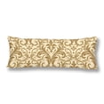 thumbnail image 1 of ABPHOTO Damask Seamless Pattern Body Pillow Covers Pillowcase 20x60 inch Classical Style Body Pillow Case Protector, 1 of 2
