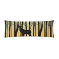 thumbnail image 1 of ABPHOTO Deer Body Pillowcase Pillow Cover Pillow Protector Two Sides Printing 20x60 inch, 1 of 1