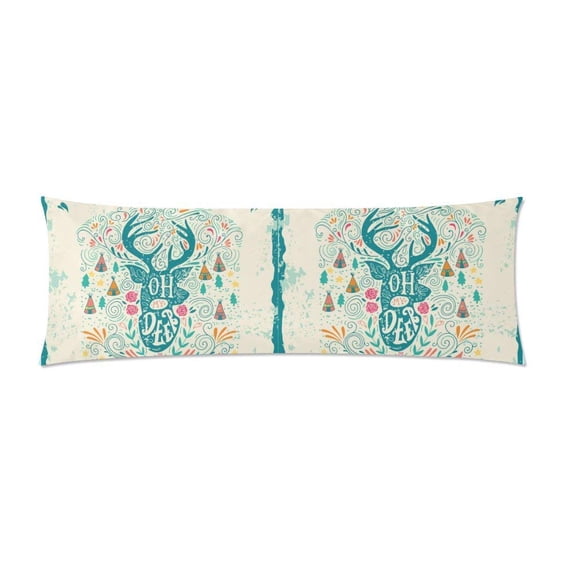 ABPHOTO Deer Long Body Pillowcase Pillow Cover Pillowslip 20x60 inch