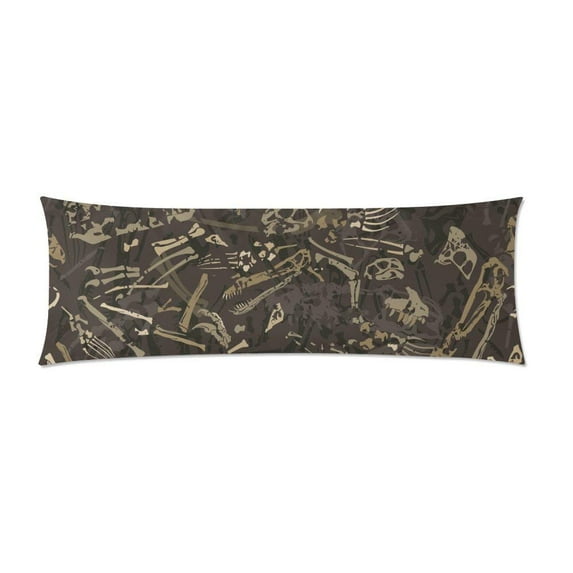 ABPHOTO Dinosaur Bones Long Body Pillowcase Pillow Cover Pillowslip 20x60 inch