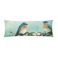 thumbnail image 1 of ABPHOTO Easter Blue Birds and Eggs In Nest Long Body Pillowcase Pillow Cover Pillowslip 20x60 inch, 1 of 2