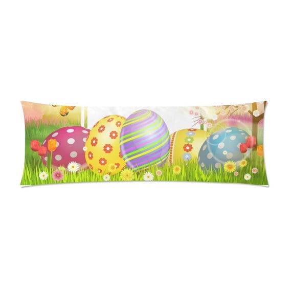 ABPHOTO Easter Long Body Pillowcase Pillow Cover Pillowslip 20x60 inch